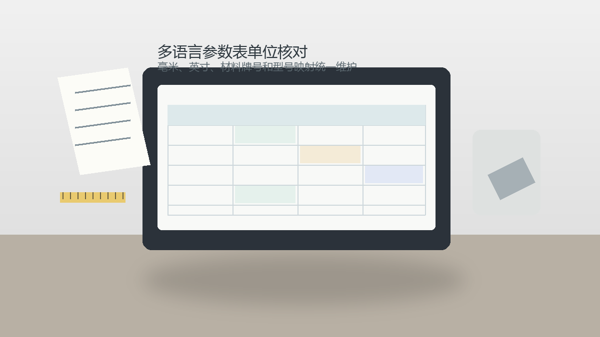 多语言参数表怎么避免单位错乱