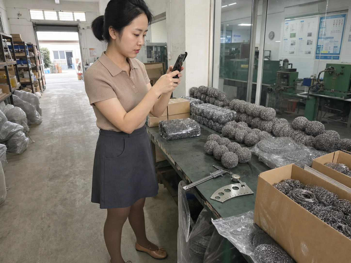 精密清洁球定制量具与产品结构核对现场