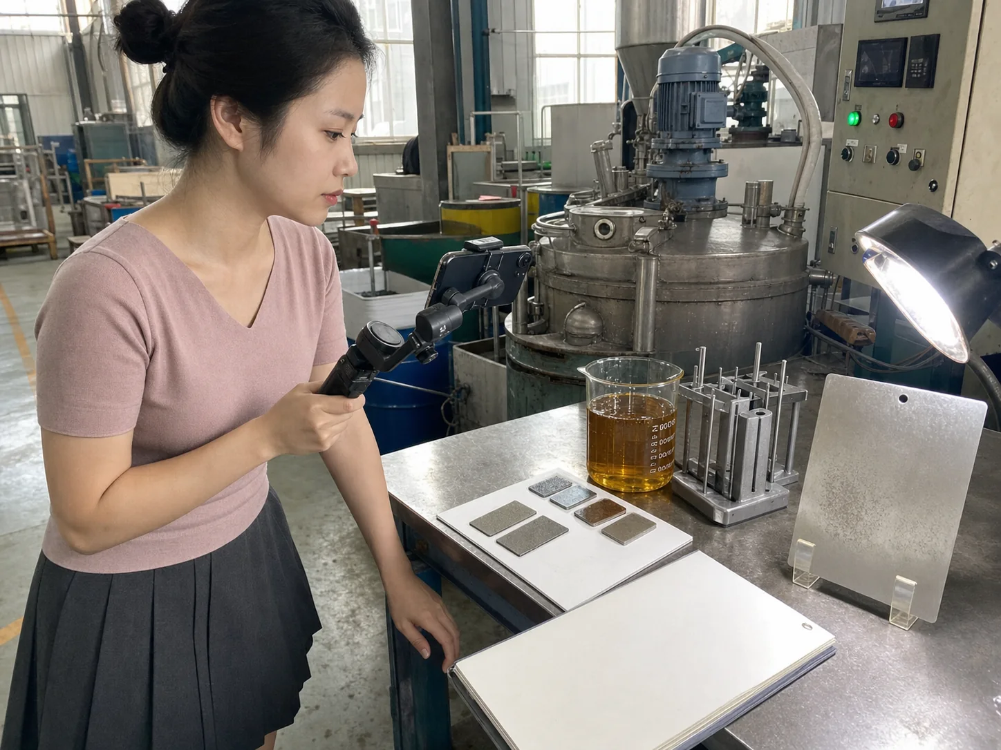 防锈剂加工首件工艺与试片检验现场