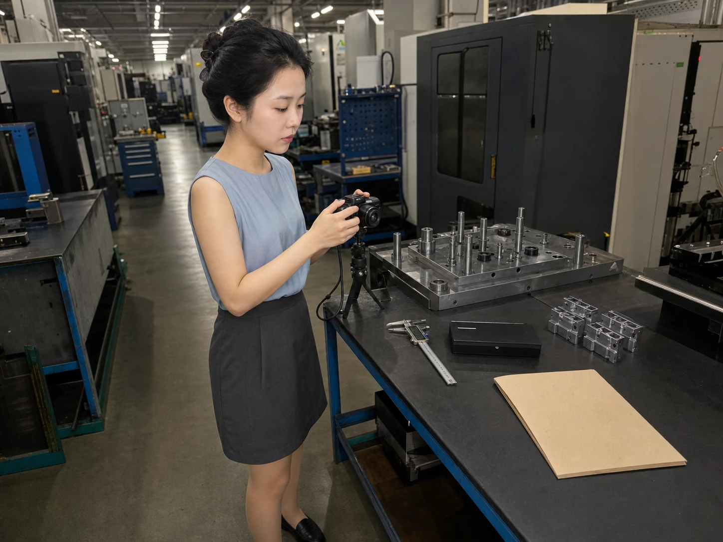 精密检具首件检验时设备侧记录基准和工序状态的现场