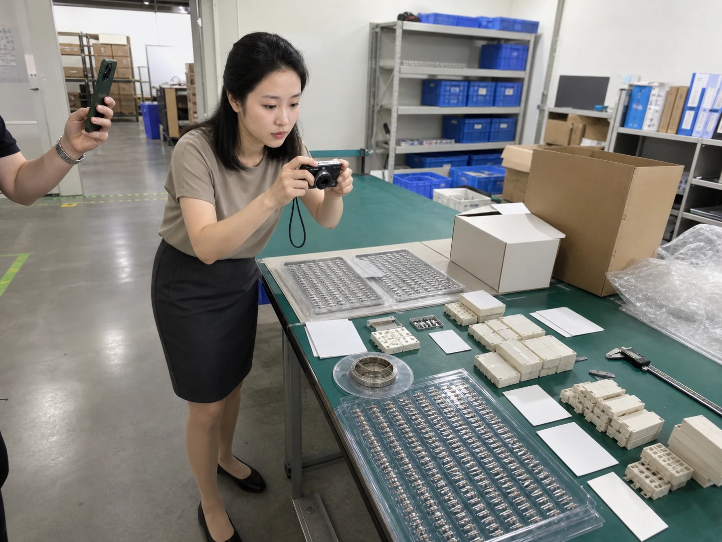 精密连接器端子、塑壳、包装与成本核对资料现场