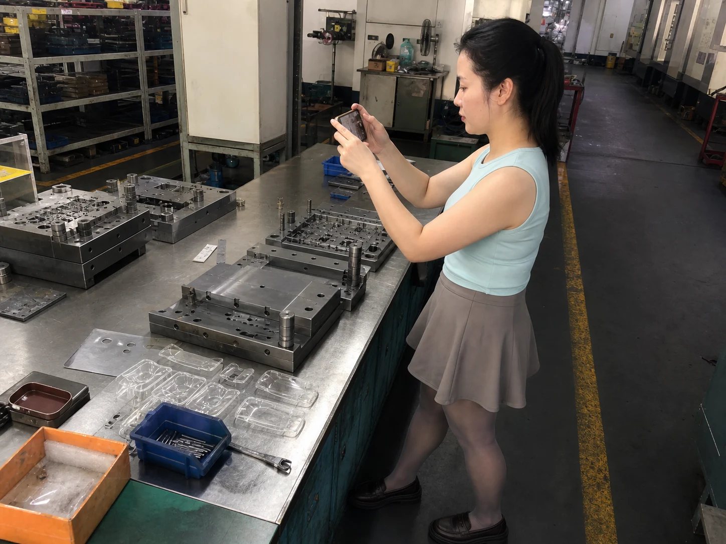 注塑模具、样件与成本项目现场核对