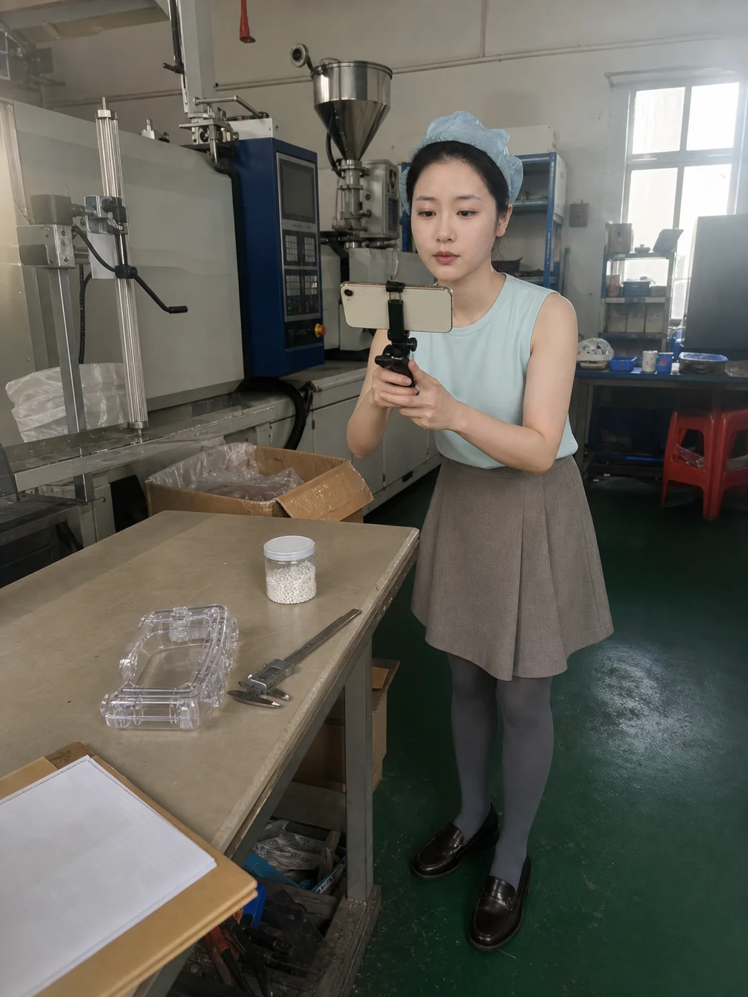 精密聚碳酸酯检验台、量具与批次交接状态现场核对
