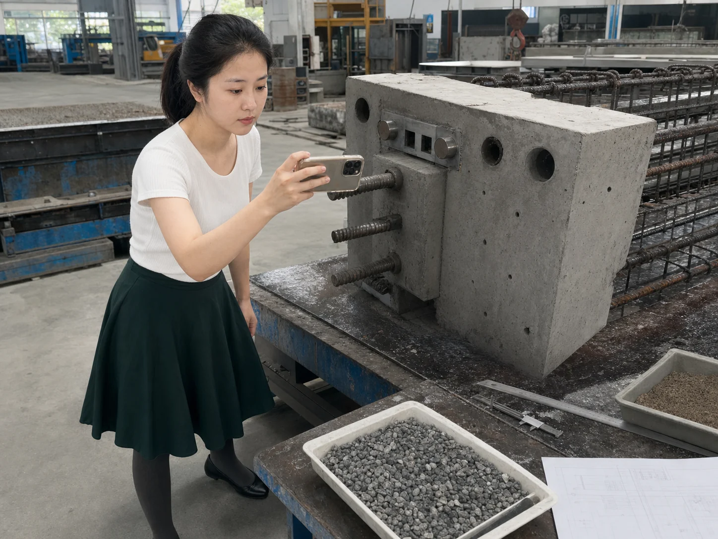 精密预制柱原料批次、预埋件和检验记录现场追溯