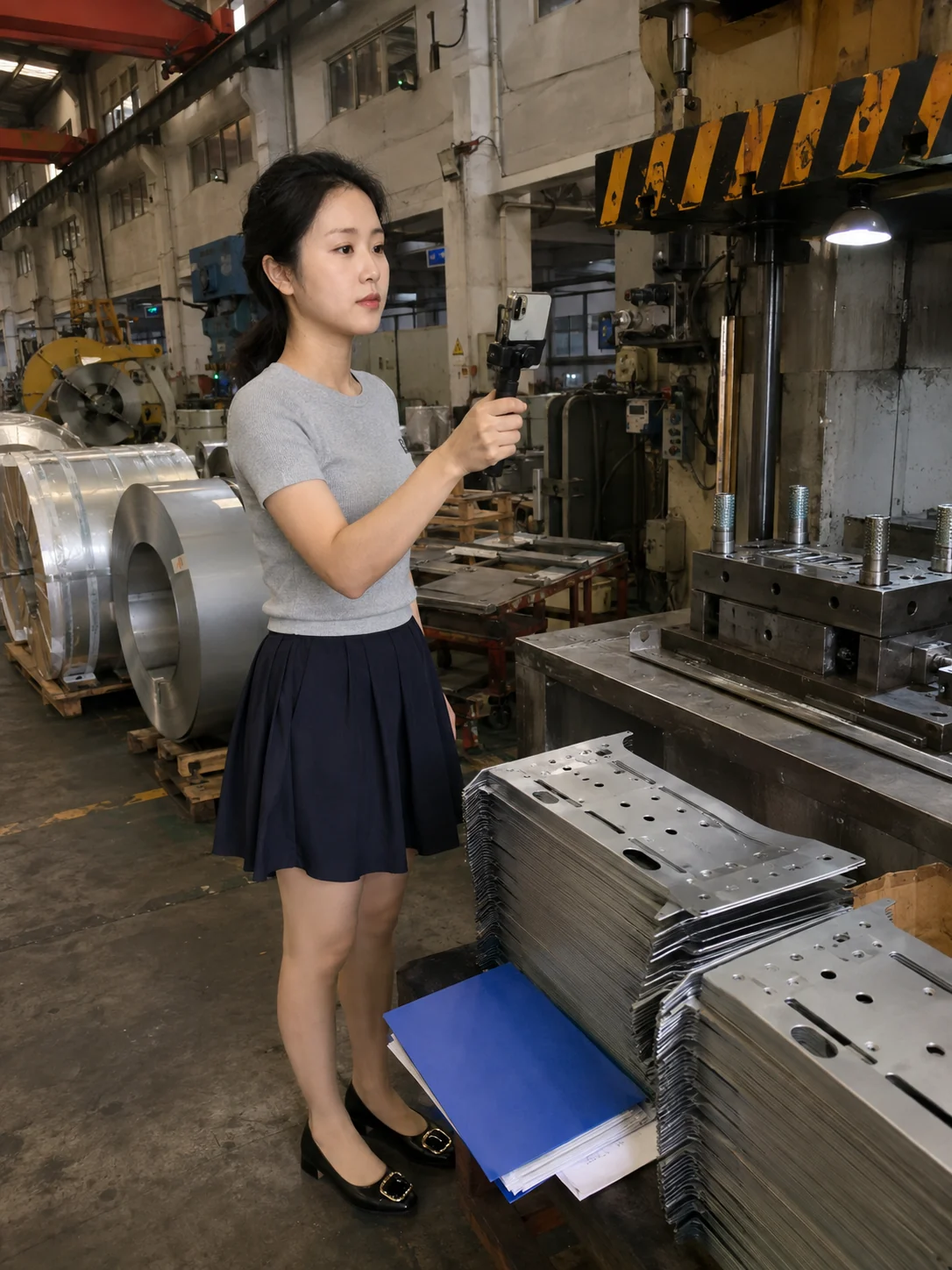 冲压加工材料与工艺适用性核对现场