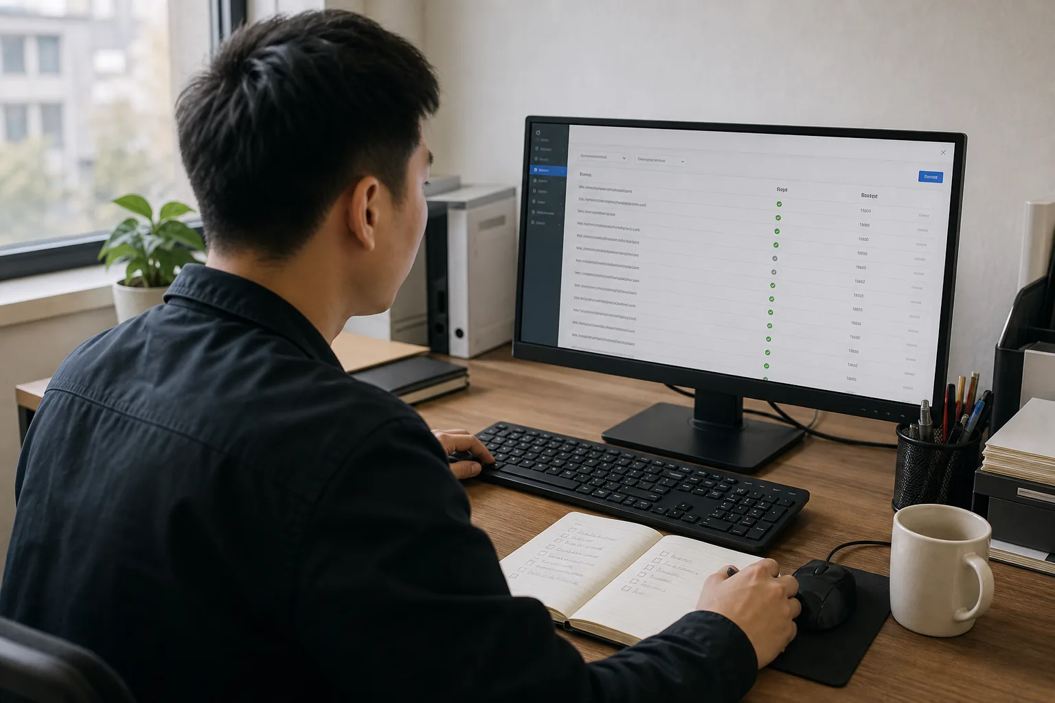 网站运营人员核对新页面URL与sitemap发布状态